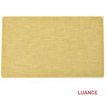 Tapete "Oriane" 45x80 de poliéster tejido color amarillo - 4702120