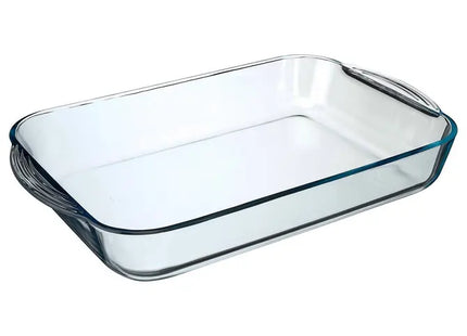 Plato rectangular de cristal 40x25x6cm - 59124