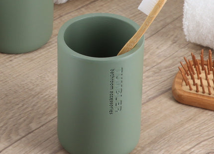 Vaso para cepillos de dientes de resina color caqui - 61101149
