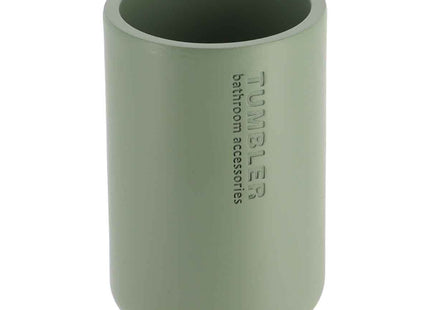 Vaso para cepillos de dientes de resina color caqui - 61101149