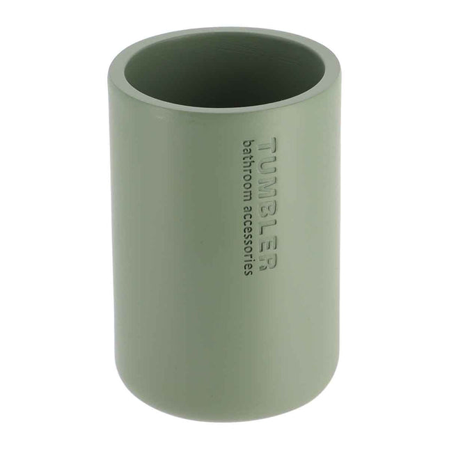 Vaso para cepillos de dientes de resina color caqui - 61101149
