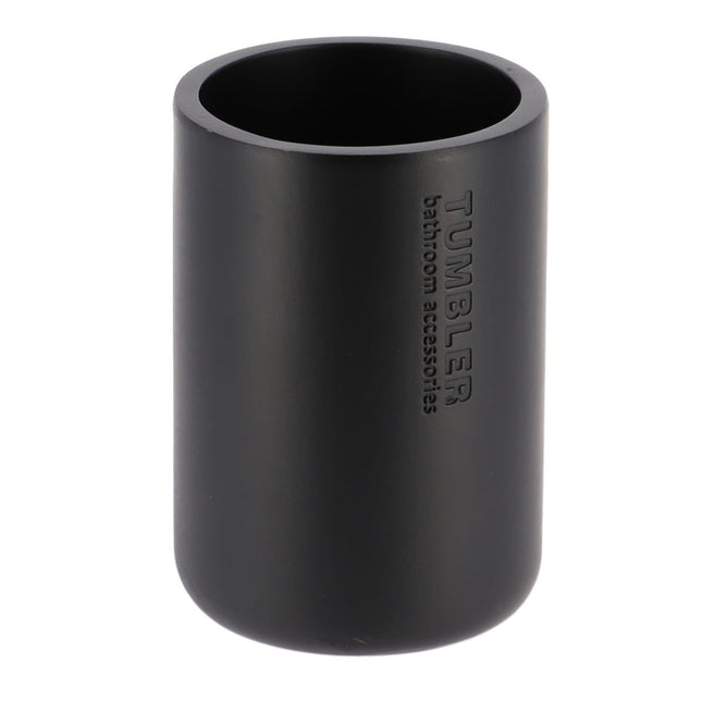 Vaso para cepillos de dientes de resina color negro mate - 61101237