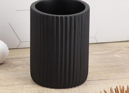 Vaso de baño resina "Strie" negro - 61103103