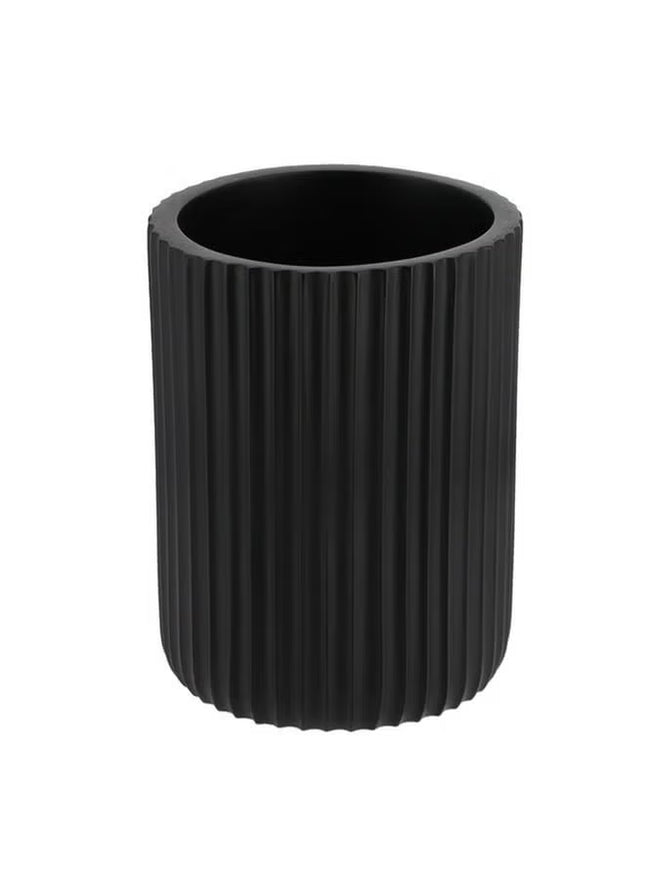 Vaso de baño resina "Strie" negro - 61103103
