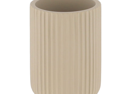 VASO ESTRIADO POLIRESINA MARRÓN - 61103165