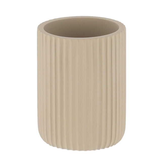 VASO ESTRIADO POLIRESINA MARRÓN - 61103165