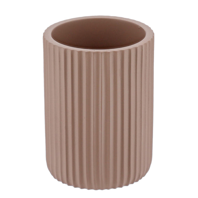 VASO ESTRIADO POLIRESINA CAPUCINO - 61103166