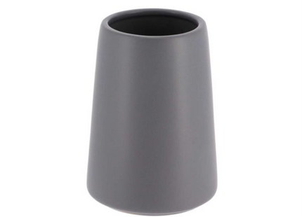 Vaso para cepillos de dientes rayado gris - 61108180