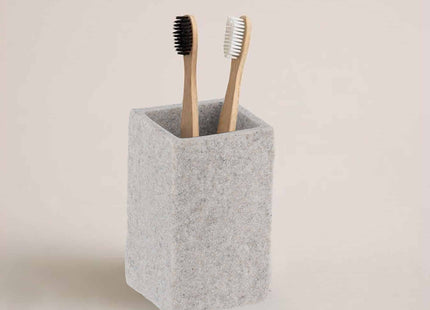 VASO POLIRESINA EFFECTO PIEDRA GRIS - 61120180