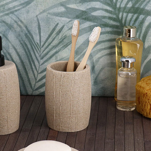 VASO POLIRESINA EFECTO HOJA NATURAL - 61173104