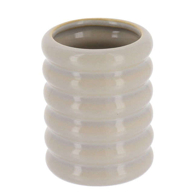 VASO GRES ESTILO 70'S 350ML CRUDO - 61186269