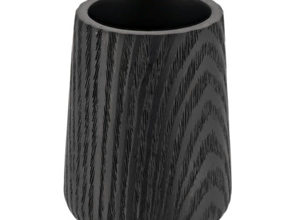 VASO POLIRESINA EFECTO MADERA NEGRO - 61203103