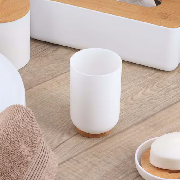 Vaso de baño "Besson" plástico y bambú - 6174210