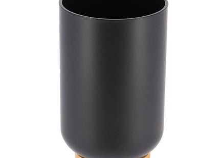 VASO de baño "Besson" NEGRO/BAMBÚ - 6174237