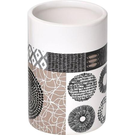 Vaso para cepillos de dientes en dolomita "Masaï" - 6177659