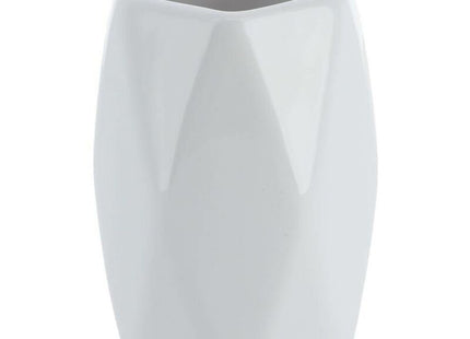 VASO GRES FORMA DIAMANTE BLANCO - 6180100