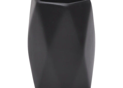 Vaso para cepillos de dientes en gres "Diamond" negro - 6180103