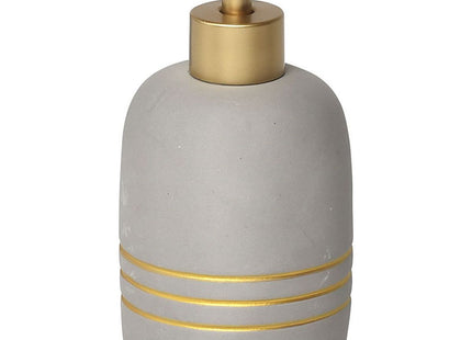 Distribuidor de jabón o loción en arenisca Gris con rayas doradas 400ml - 62100180