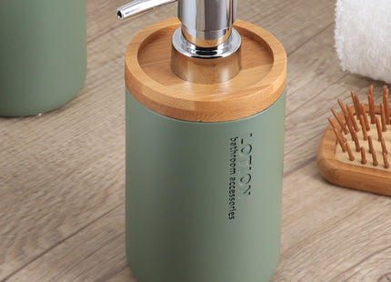 Distribuidor de jabón o loción 280ml en resina Caqui & Bambú  - 62101149