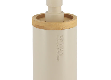 DISTRIBUIDOR DE JABON POLIRESINA 280 ML BEIGE/BAMBÚ - 62101161