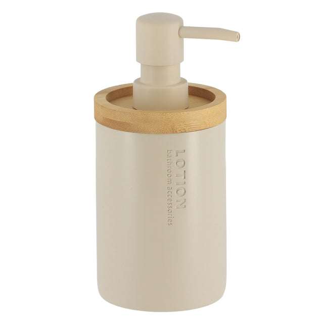 DISTRIBUIDOR DE JABON POLIRESINA 280 ML BEIGE/BAMBÚ - 62101161