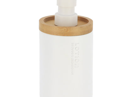 DISTRIBUIDOR DE JABON POLIRESINA 280 ML BLANCO/BAMBÚ - 62101210