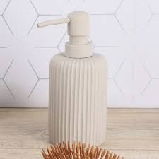DISTRIBUIDOR DE JABON ESTRIADO POLIRESINA 230 ML TOPO - 62103165