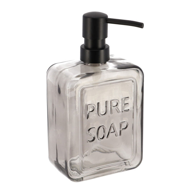 DISTIBUIDOR DE JABON PURE SOAP VIDRIO 570ML NEGRO - 62126103