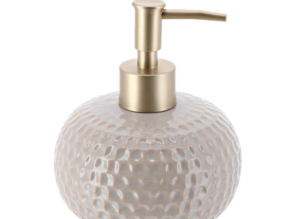 DISTRIBUIDOR DE JABON GRES EFECTO ESCAMA 440ML BEIGE - 62172161