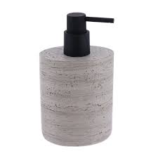 DISTRIBUIDOR DE JABON POLIRESINA EFECTO CONCRETO 380ML GRIS - 62174180