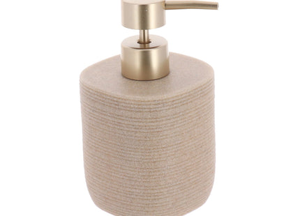 DISTRIBUIDOR DE JABON ESTRIADO POLIRESINA 400ML BEIGE - 62178161