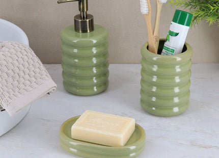 JABONERA GRES ESTILO 70'S  VERDE OLIVA - 641861401