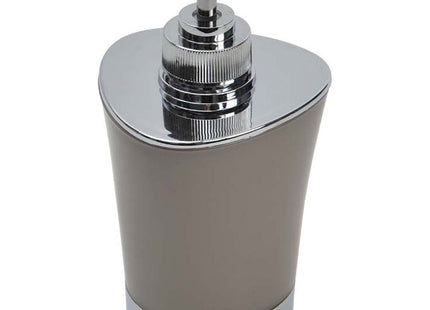 Distribuidor de jabón o loción "Conico" bicolor Topo y cromo 280ml - 6218N165