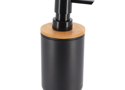 Distribuidor de jabón o loción 300ml Negro y Bambú - 6274237