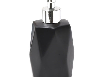 Distribuidor de jabón o loción en gres "Diamond" 330ml negro - 6280103