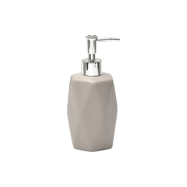 DISTRIBUIDOR DE JABON GRES FORMA DIAMANTE 330 ML TOPO - 6280165