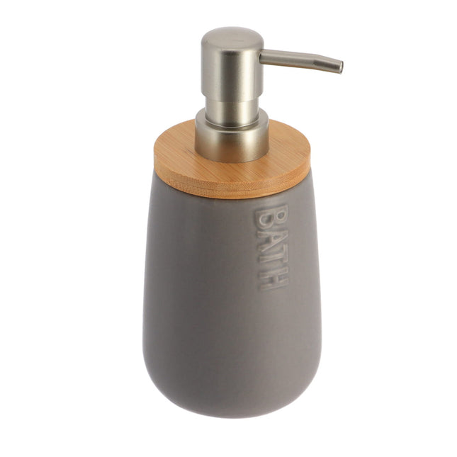 Distribuidor de jabón o loción de dolomita "Bath" 410ml gris - 6293260