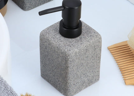 Distribuidor de jabón o loción de resina efecto piedra 280ml - 6294180