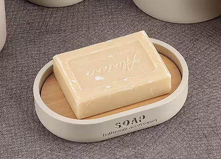 JABONERA POLIRESINA BEIGE/BAMBÚ - 64101161