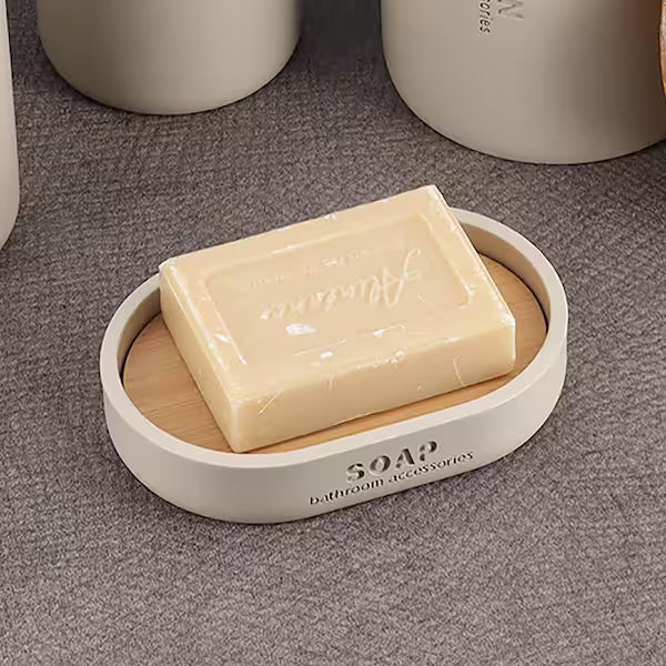 JABONERA POLIRESINA BEIGE/BAMBÚ - 64101161