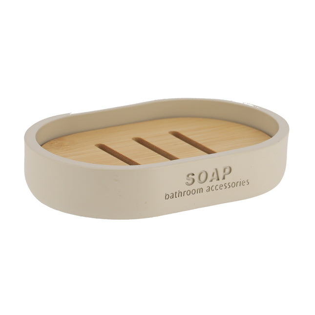 JABONERA POLIRESINA BEIGE/BAMBÚ - 64101161