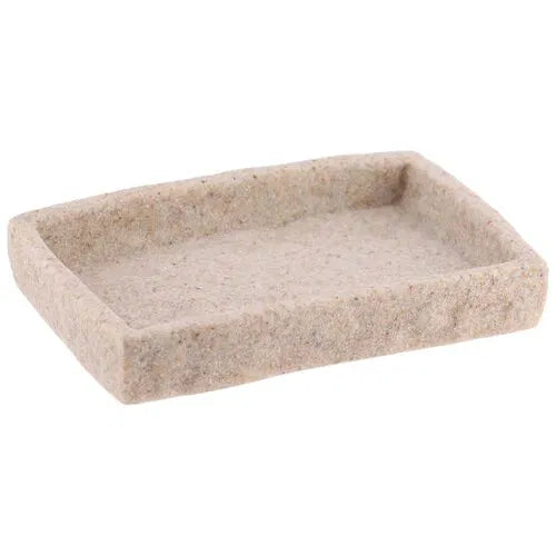 JABONERA RECTANGULAR POLIRESINA EFECTO PIEDRA NATURAL - 64120104