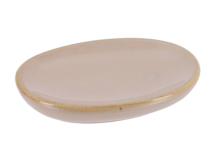 Jabonera de cerámica color beige - 64132169