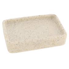 JABONERA POLIRESINA RECTANGULAR EFECTO ARENA NATURAL - 64141104