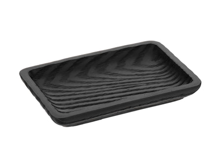 JABONERA POLIRESINA EFECTO MADERA NEGRO - 64203103