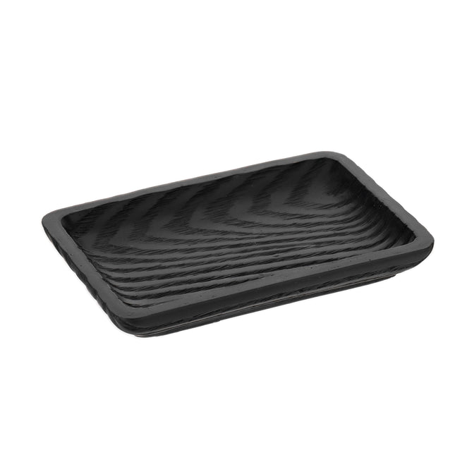 JABONERA POLIRESINA EFECTO MADERA NEGRO - 64203103