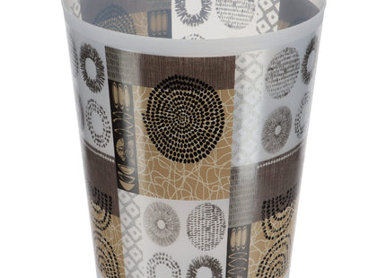 Papelera de baño estampado "Masai" 5L - 6500659