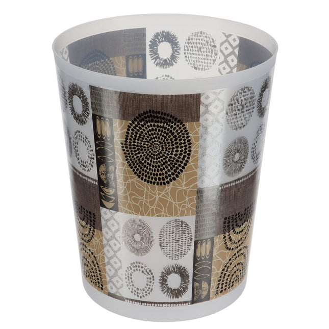 Papelera de baño estampado "Masai" 5L - 6500659