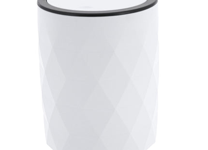 CUBO DE BASURA ABS + RUBBER 6L  BLANCO - 65138100