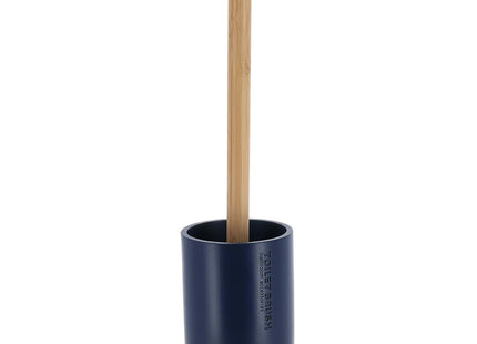 ESCOBILLA DE ASEO POLIRESINA - AZUL MARINO/BAMBÚ - 66101118